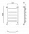 Полотенцесушитель водяной Aquanerzh лесенка дуга 60x40 - изображение 2