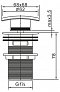 Донный клапан для раковины Cezares CZR-SCQ2-01, хром - изображение 2