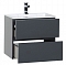 Комплект мебели для ванной Aquanet Алвита 60 серый антрацит - изображение 8