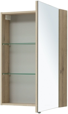 Зеркальный шкаф Aquanet Алвита New 60 дуб веллингтон белый - 6 изображение
