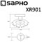 Держатель зубных щеток Sapho X-Round XR901 хром - 3 изображение