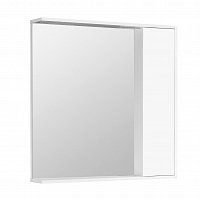 Зеркальный шкаф Aquaton Стоун 1A228302SX010 80 x 83.3 см, с подсветкой, белый глянцевый
