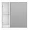 Зеркальный шкаф Brevita Balaton 80 см BAL-04080-01-Л левый, с подсветкой, белый - 3 изображение