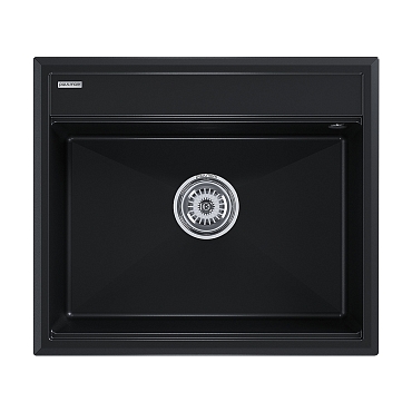 Мойка кухонная Paulmark Stepia PM115951-BLM черный металлик