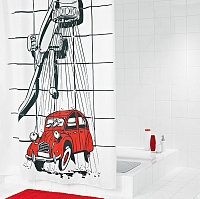 Штора для ванной Ridder 2CV красный, 47886