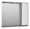 Зеркальный шкаф Brevita Balaton 90 см BAL-04090-01-01П правый, с подсветкой, белый / серый - изображение 2