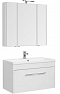 Комплект мебели для ванной Aquanet Августа 100 белый 