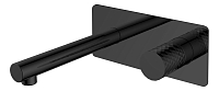 Смеситель Boheme Stick 125-BB для раковины, black diamond black
