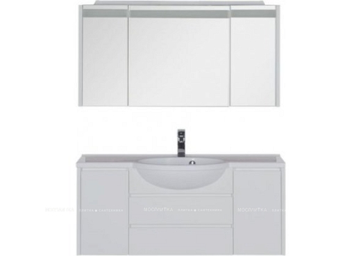 Комплект мебели для ванной Aquanet Лайн 120 - 2 изображение