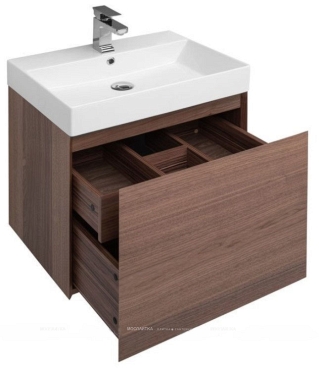 Комплект мебели для ванной Aquanet Нью-Йорк 60 орех - 6 изображение