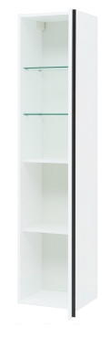 Шкаф-пенал для ванной Aquanet Lino 35 00253909 белый матовый - 6 изображение