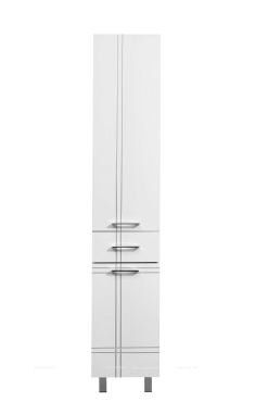 Шкаф-пенал Stella Polar Опера, патина серебро, SP-00000013 - 4 изображение
