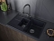 Мойка кухонная Paulmark Feste PM237850-BLM черный металлик - 3 изображение