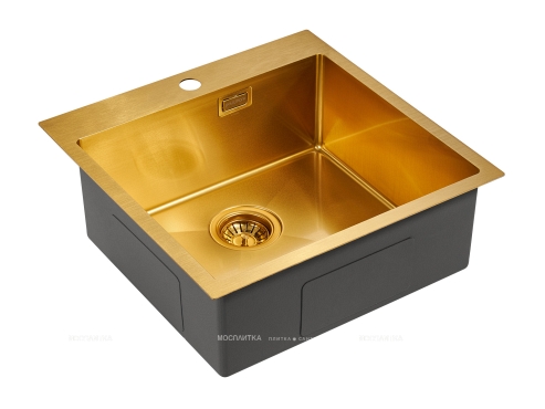 Мойка кухонная Paulmark Velten PM905151-BG брашированное золото - 2 изображение