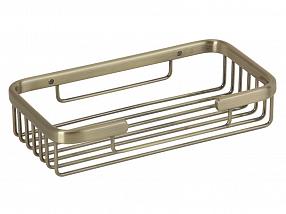 Полка-решетка Veragio Basket прямоугольная 11х20хh4 см, бронза