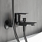 Смеситель для ванны с душем Damixa Apollo 471000300 черный матовый - 2 изображение