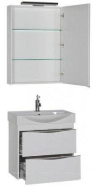 Комплект мебели для ванной Aquanet Франка 65 белый - 4 изображение