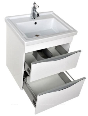 Комплект мебели для ванной Aquanet Эвора 60 белый - 10 изображение
