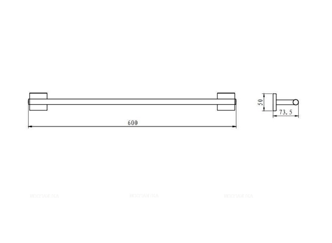 Полотенцедержатель Aquanet Flash S16, 60 см - изображение 2