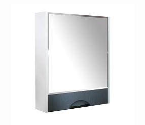 Зеркало-шкаф навесной с подсветкой Mixline Байкал-60 белый правый 536803