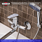 Смеситель для ванны с душем РМС SL132-006E хром глянец - 5 изображение