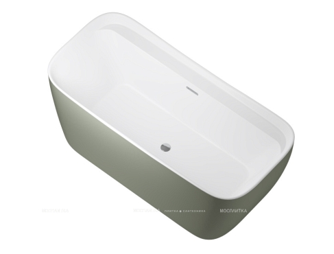 Акриловая ванна Allen Brau Infinity 170x78 2.21002.21/CGM белый матовый/цементно-серый - 2 изображение
