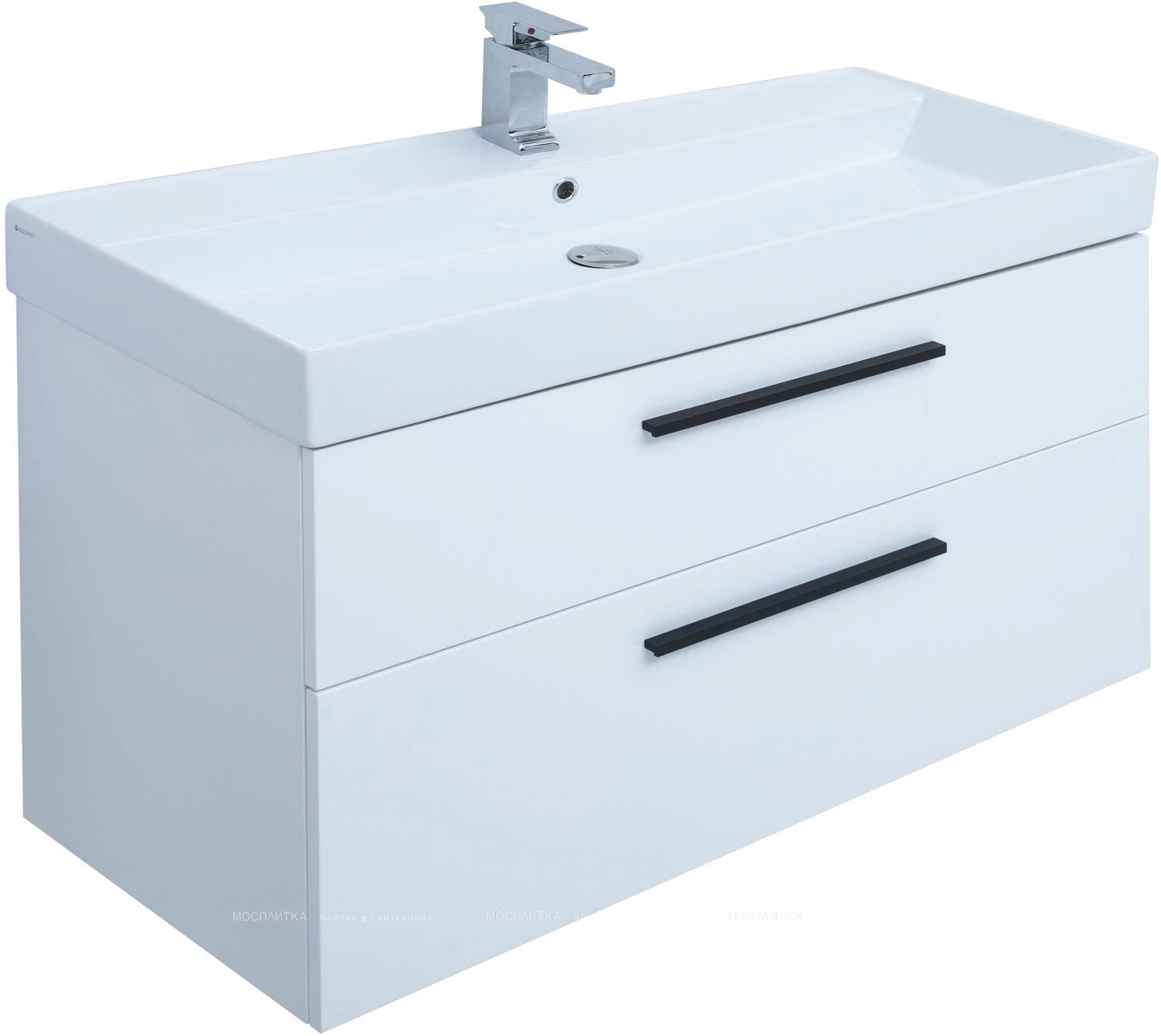 Комплект мебели для ванной Aquanet Nova 100 см 249922, белый - изображение 9