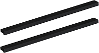 Ручки для мебели Aquanet Nova 320 черные, 2 шт