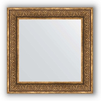 Зеркало в багетной раме Evoform Definite BY 3159 73 x 73 см, вензель бронзовый