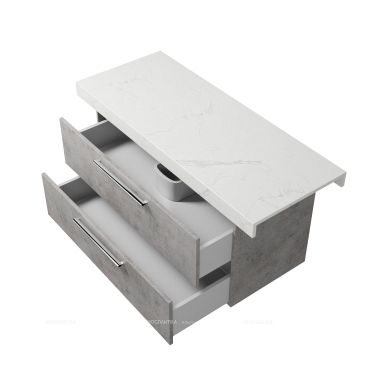 Дополнительный модуль Creto 100-120 beton 2 ящика - 4 изображение