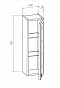 Подвесной шкаф Бриклаер Кантри 20 см, бежевый дуб прованс - 2 изображение