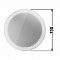 Зеркало Duravit Happy D.2 Plus HP7480S0000 70 x 70 см с подсветкой, круглое, белый - изображение 2