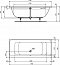 Встраиваемая акриловая прямоугольная ванна 170х75 см Ideal Standard E106601 CONNECT AIR - изображение 3