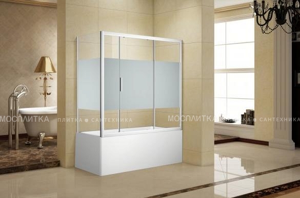 Шторка для ванны Aquanet Practic AE10-B-160H150U-CP, прозрачное стекло - изображение 3