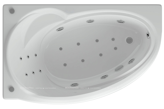 Акриловая ванна Aquatek Бетта 150 см L на объемном каркасе - 2 изображение