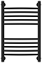 Полотенцесушитель водяной Сунержа Богема+ 60х40 см 31-0221-6040 матовый черный - 2 изображение