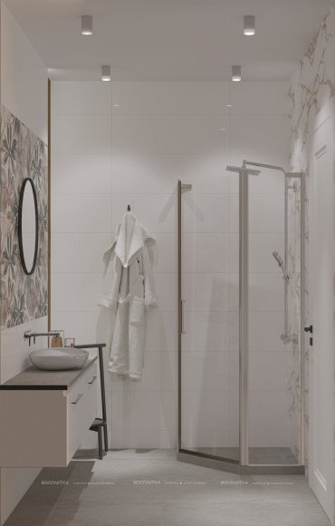 Дизайн Ванная в стиле Современный в белом цвете №13142 - 6 изображение