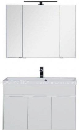 Комплект мебели для ванной Aquanet Латина 100 белый - изображение 2