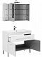 Комплект мебели для ванной Aquanet Верона 100 1 ящ 2 дв белый зеркало камерино - 3 изображение