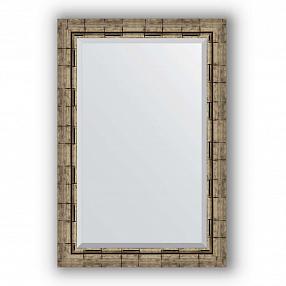 Зеркало в багетной раме Evoform Exclusive BY 1176 63 x 93 см, серебряный бамбук