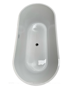 Акриловая ванна Ceruttispa Chika отдельностоящая 170x80 со сливом-переливом CT8558 - 4 изображение