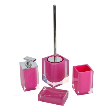 Дозатор для жидкого мыла Ridder Colours розовый, 22280502 - 3 изображение
