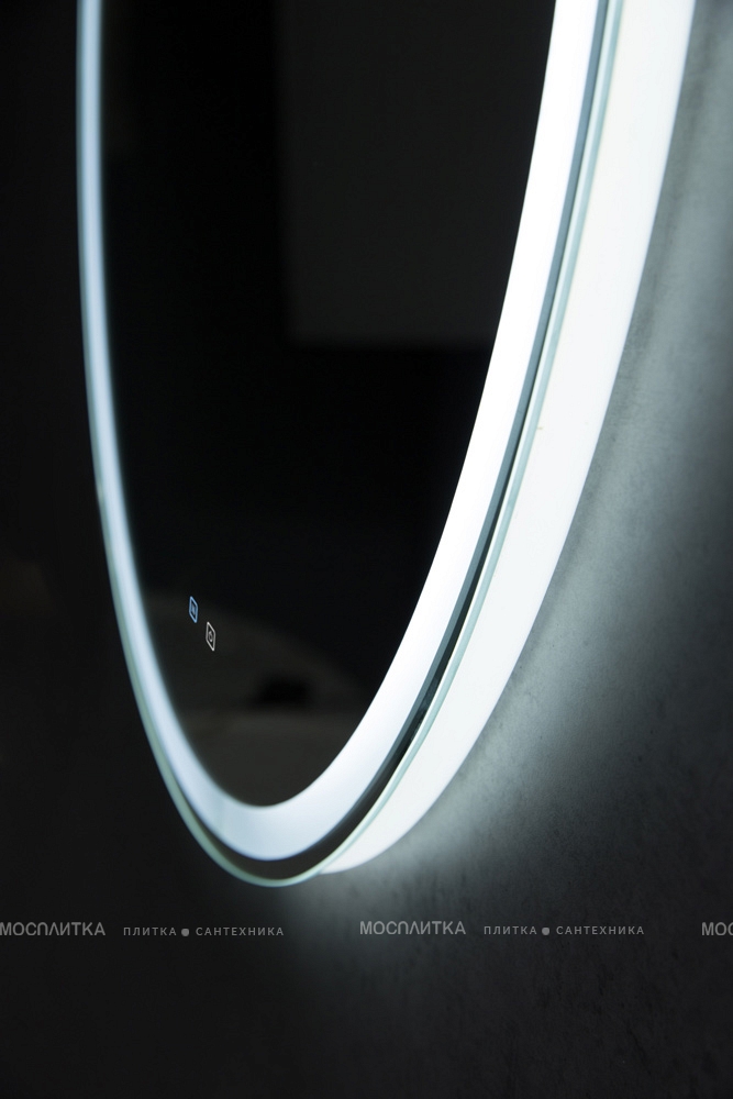 Зеркало BelBagno 70 см SPC-RNG-700-LED-TCH-SND с подсветкой, голосовым управлением и подогревом - изображение 5