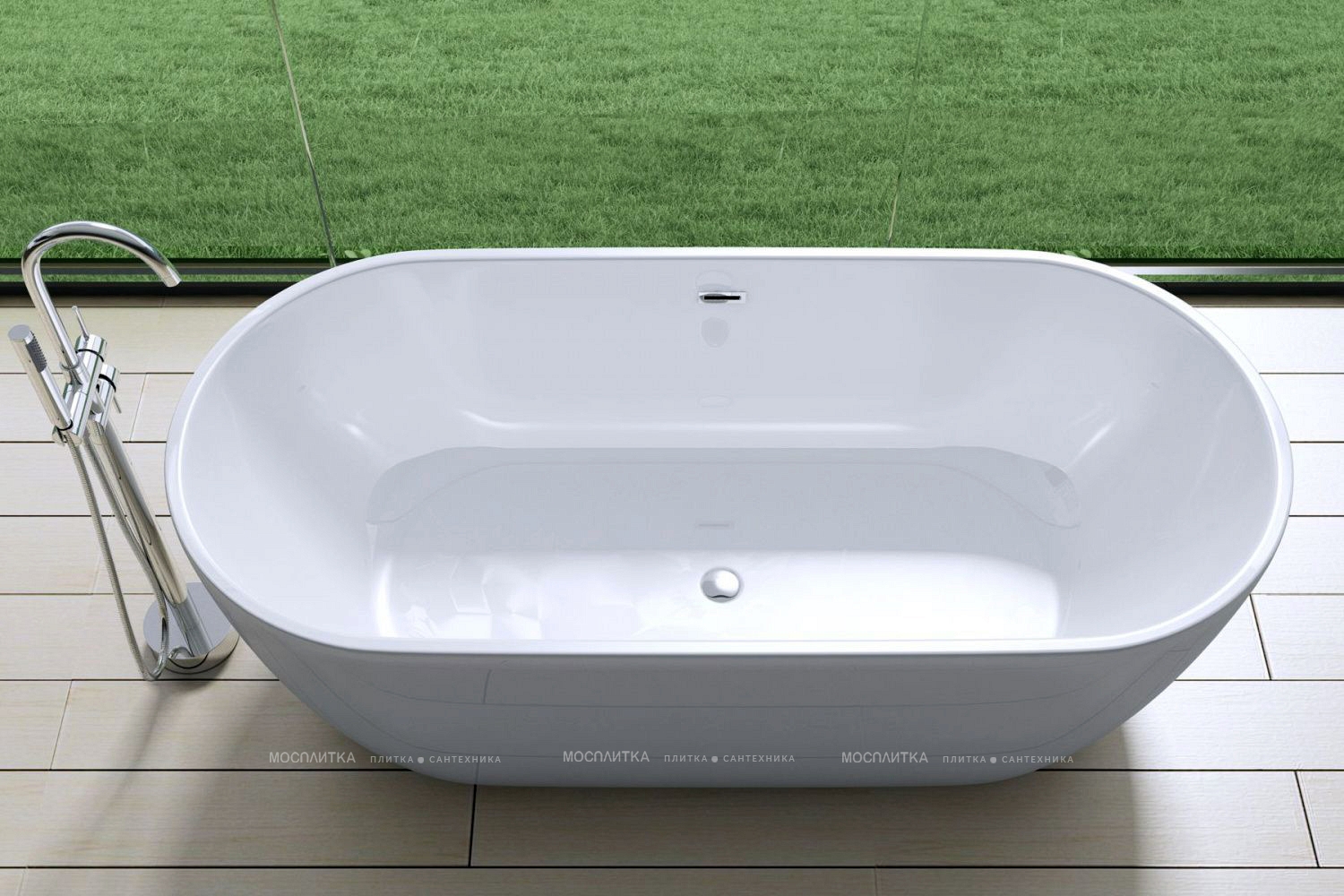 Акриловая ванна Art&Max 150х75 см AM-518-1500-780, белый - изображение 2