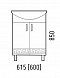 Тумба для комплекта Corozo Олимп 60 см SD-00000692 белый - 5 изображение