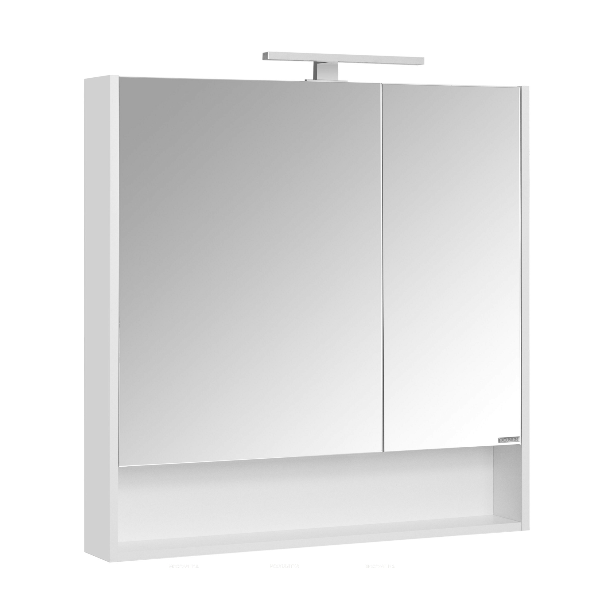 Зеркальный шкаф Aquaton Сканди 90 белый 1A252302SD010 - изображение 3