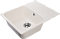 Кухонная мойка GranFest Quarz 61,8, прямоугольная, цвет белый - изображение 2