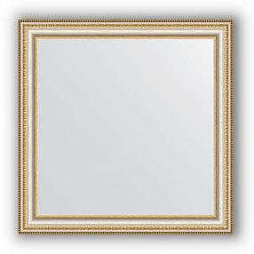 Зеркало в багетной раме Evoform Definite BY 0782 65 x 65 см, золотые бусы на серебре