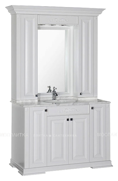Зеркальный шкаф Aquanet Кастильо 120 белый - изображение 3