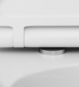 Комплект подвесной безободковый унитаз Am.Pm Inspire C501700WH белый + инсталляция Geberit Duofix 458.124.21.5 с кнопкой, хром глянцевый - 6 изображение